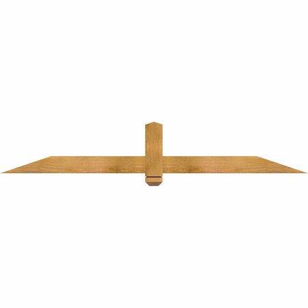 Ekena Millwork Eugene Rough Sawn Timber Gable Bracket, Western Red Cedar, 72"W x 12"H x 2"D x 4"F, 4/12 Pitch GBW072X12X0204EUG00RWR
